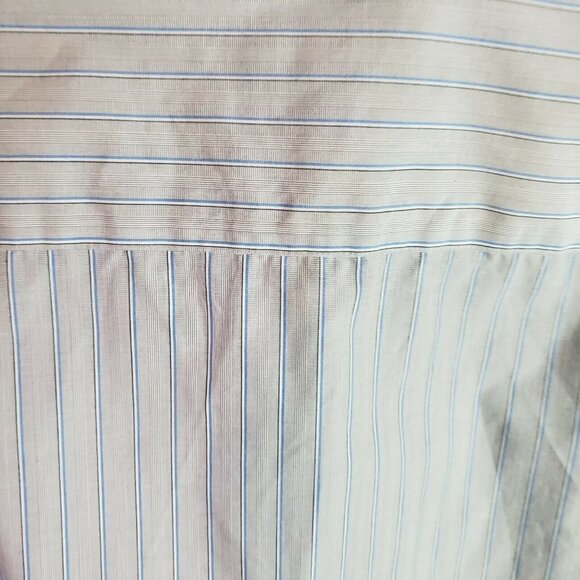 VAN Heusen Mens size 16 - 16½ 34/35 slim fit blue stripes. T54 - Picture 7 of 8